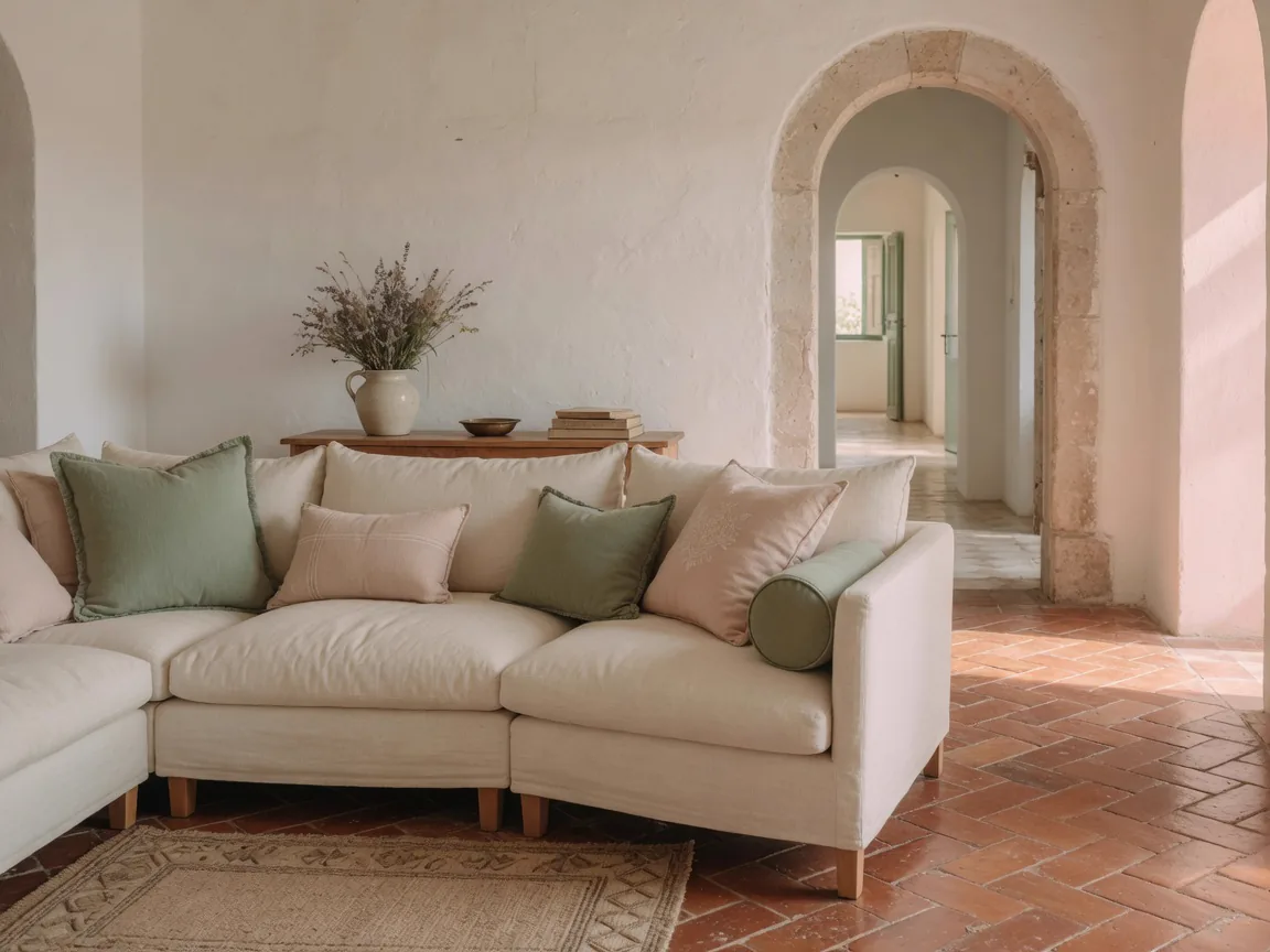 Ecksofa in einer Finca bei Palma