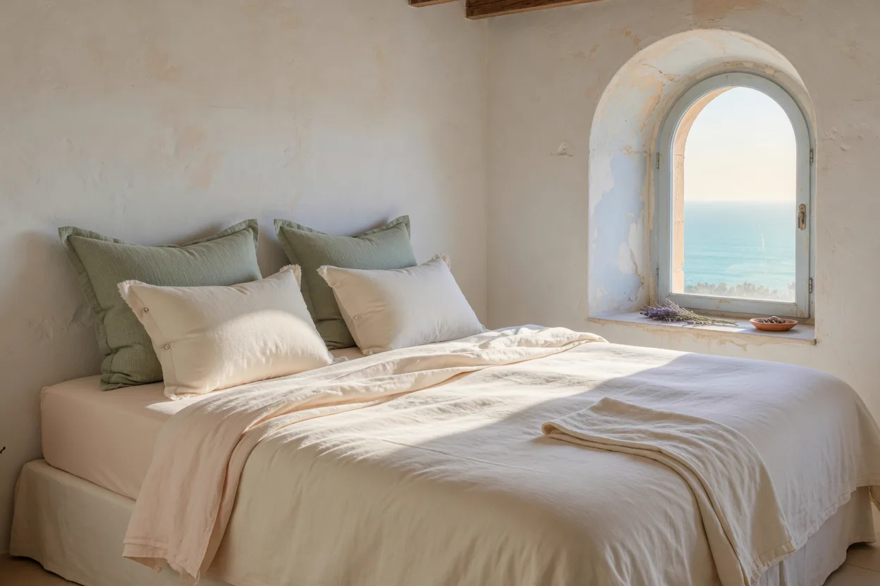 Kingsize-Matratze 180 cm mit Meerblick auf Mallorca